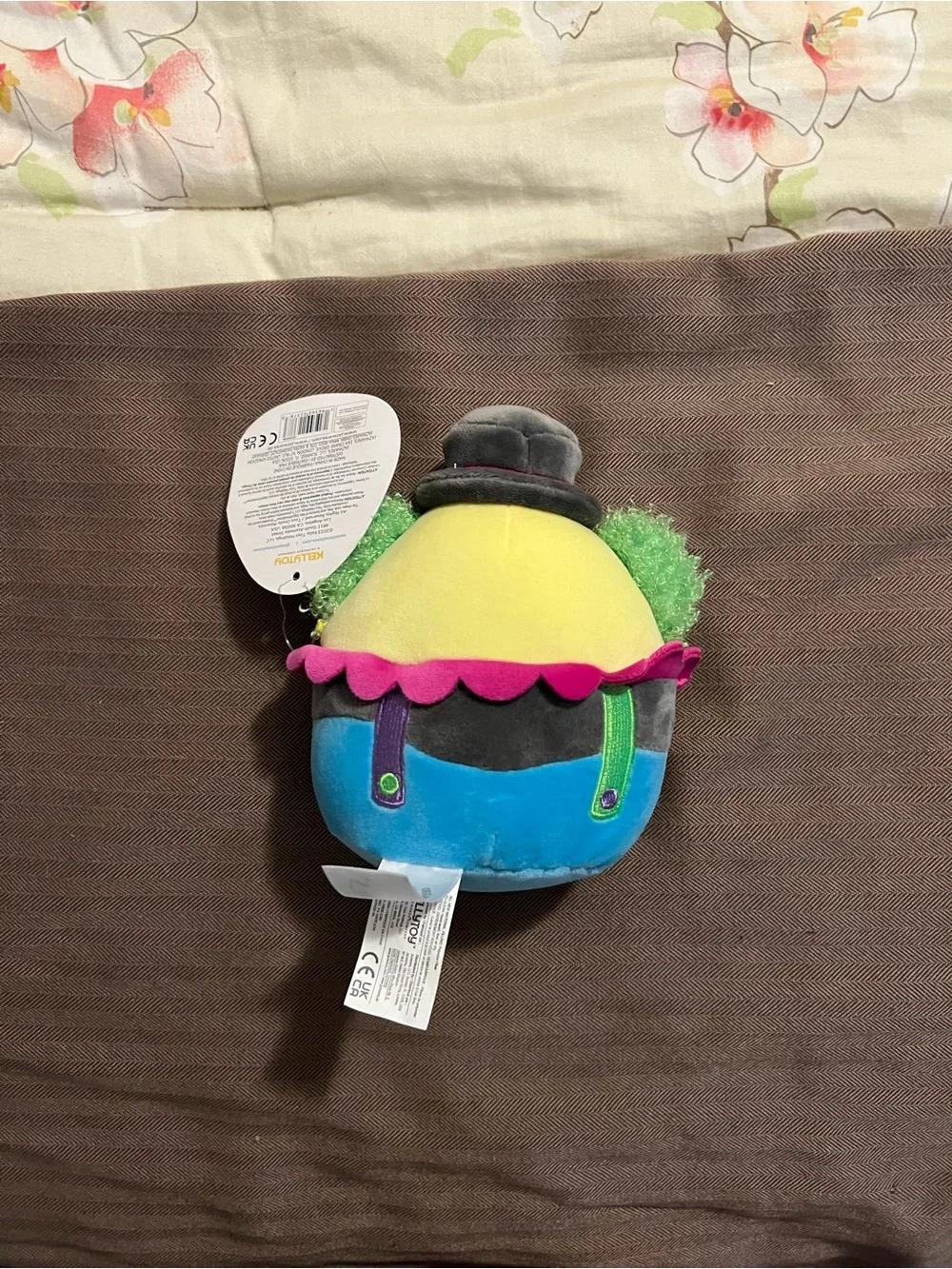 NWT Squishmallow RESUL the Clown Blacklight Squad Plush 3.5